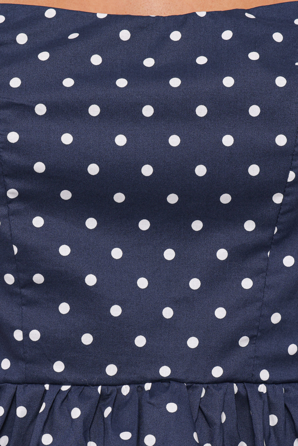 Paula Open Tie Back Top - Navy