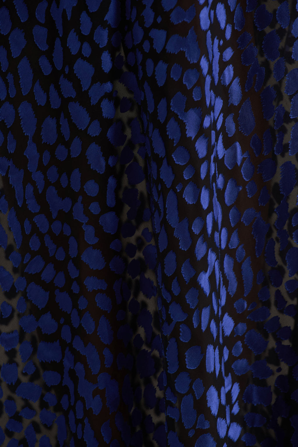 Marya | Blue Leopard Print Cowl-Neck Slip-Maxi Dress