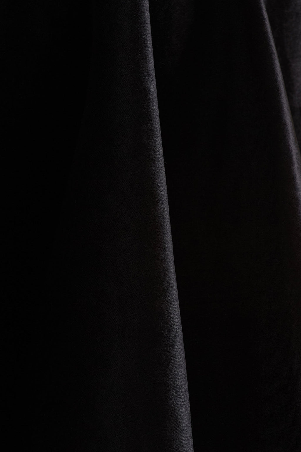 Keeley | Black Asymmetric-Neck Velvet Mini Dress With Bow Detail